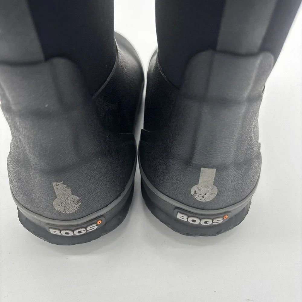 BOGS Classic High Waterproof Insulated Boots Youth Size 3 Black Winter Rain Snow